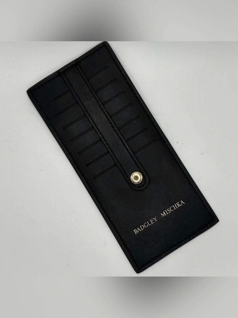 Badgley Mischka Black Card Case Holder Wallet NWT